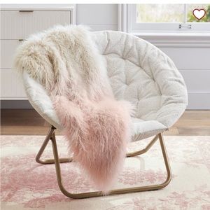 Monique Lhuillier Faux-Fur Ombre Throw
